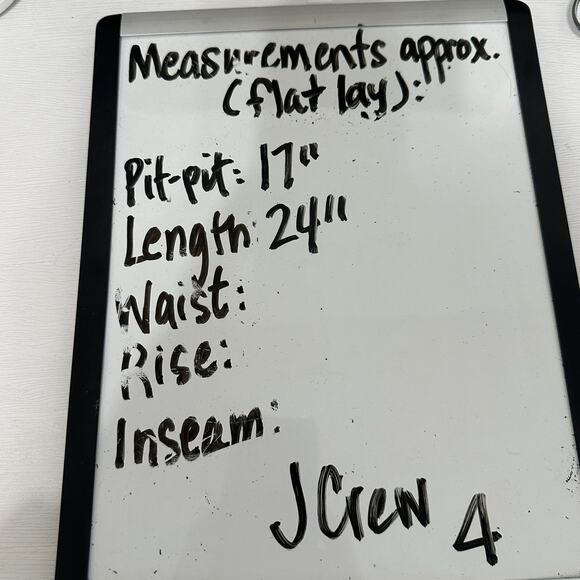 J Crew Linen Cotton Top Women Size 4 Embroidered Chambray Sleeveless Preppy Boho - Picture 11 of 11